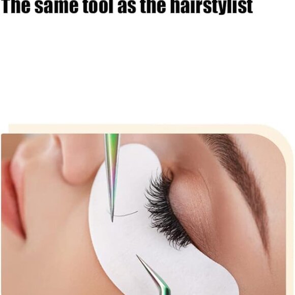 Lash Tweezers Set, 3Pcs Stainless Steel Lash Extension Tweezers 3 Styles Straigh - Picture 7 of 8